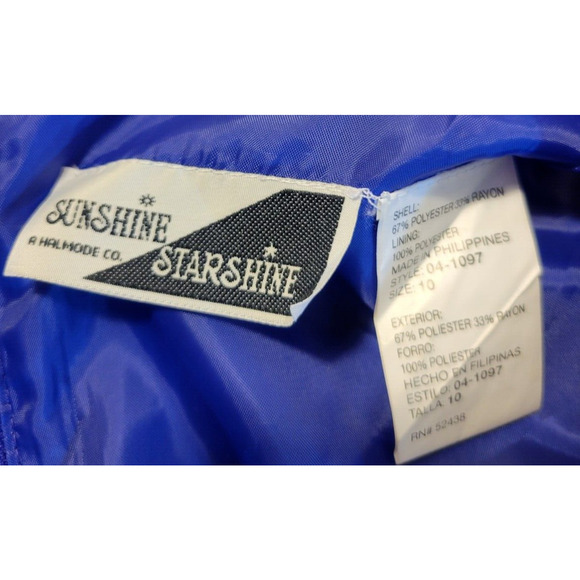 Vintage Purple Blazer & Dress Sunshine Starshine Career Work Women's Size 10 - Picture 2 of 14